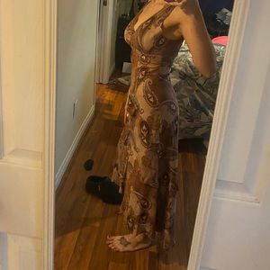 Y2K Bebe Suede Like Dress